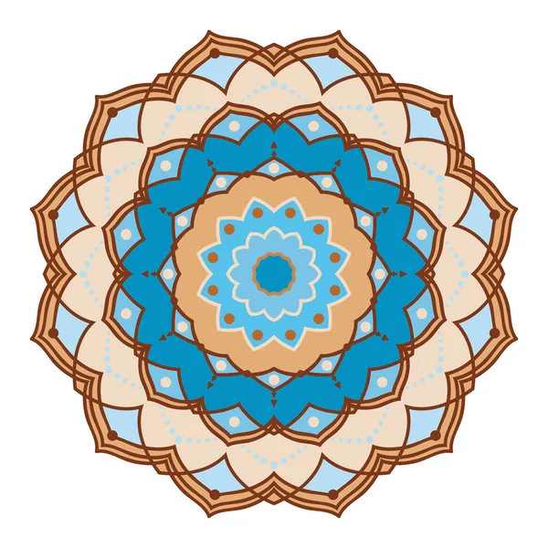 Juego Diseño Tribal Mandala Elementos Decorativos Vintage Tarjetas Visita Ornamentales — Vector de stock