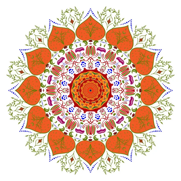 Juego Diseño Tribal Mandala Elementos Decorativos Vintage Tarjetas Visita Ornamentales — Vector de stock