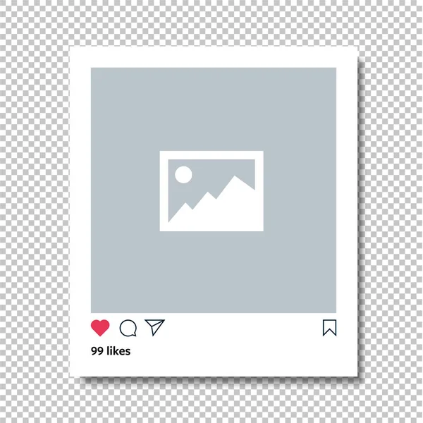 Simgeli Instagram besleme çerçeve şablonu