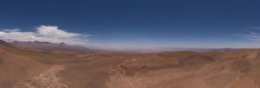 Antofagasta-Şili 'deki Hava 360 PANORAMIC. Çöl.