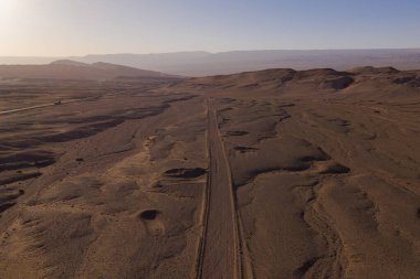 Aerial Andes Range ve Route 23 - Miscanti Lagoon ve Red Rock