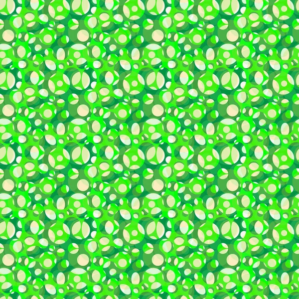 Vettore, modello senza cuciture di bolle nei colori verdi. Contesto — Vettoriale Stock