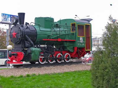 Russia, Rostov-on-Don, October 31, 2010, The steam locomotive-mo