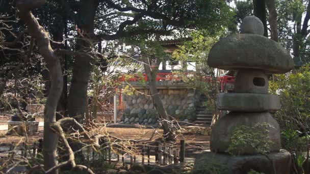 Lanterna Remo Aizenin Nerima Tokyo Tempio Tradizionale Tokyo Macchina Fotografica — Video Stock