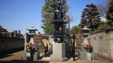  Tathagata ve Mizukojizo açık atış Aizenin tapınağında heykel. Onun Tokyo geleneksel bir tapınak. fotoğraf makinesi: Canon Eos 7d