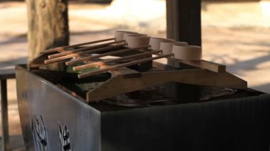 Hikawa Tapınağı Nerima Chozuya sağ tarafında orta vurulmuş. Onun Tokyo geleneksel bir tapınak. fotoğraf makinesi: Canon Eos 7d