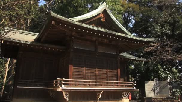 Santuário Hikawa Sub Templo Santuário Hikawa Nerima Santuário Tradicional Tóquio — Vídeo de Stock