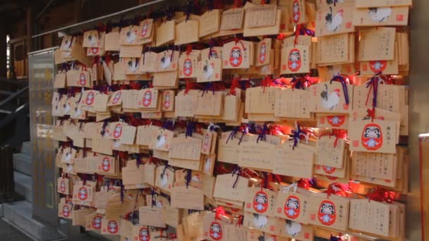 汤岛神社在东京的上野中拍摄了东京的传统神社 摄像头 Eos — 图库视频影像