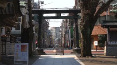 Yushima tapınak Ueno, ana yakın ihtimal. Onun Tokyo geleneksel bir tapınak. fotoğraf makinesi: Canon Eos 7d