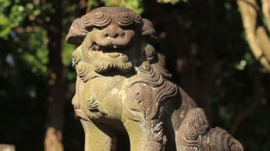 Bahçe köpek Komainu felaketleri ateş Hikawa türbe Nerima içinde / fotoğraf makinesi: Canon Eos 7d