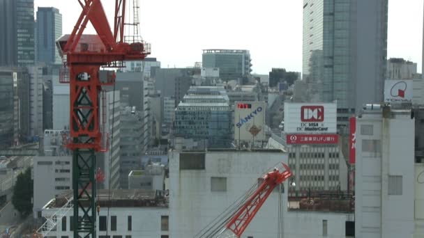 Gebouw Landschap Pannen Van Linker Kant Shibuya Zijn Een Shibuya — Stockvideo