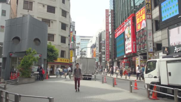 Inokashira Ulicy Ciągu Dnia Shibuya Szeroki Strzał Jego Lokalizacji Shibuya — Wideo stockowe