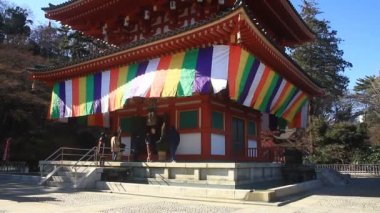 Tokyo tilt Kongouji tapınağında sağ tarafında yukarı kule. / Onun Tokyo geleneksel bir konumda. fotoğraf makinesi: Canon Eos 7d