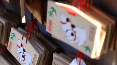 Tokyo yüksek açı geri raf odak Kongouji tapınağında adak tablet / onun Tokyo geleneksel bir konumda. fotoğraf makinesi: Canon Eos 7d