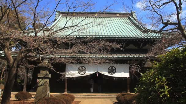 Frente Templo Chalkuji Fechar Setagaya Uma Localização Tradicional Tóquio Câmera — Vídeo de Stock