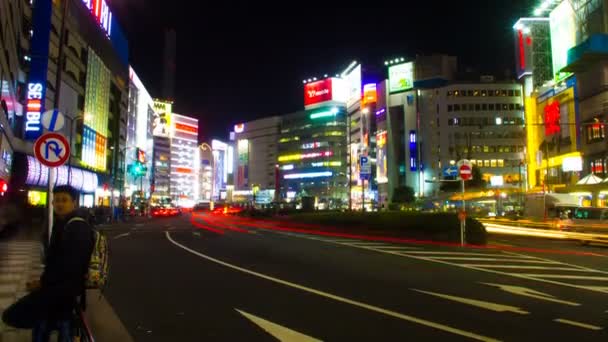 Gece Sukut Yavaş Ikebukuro Doğu Tarafında Kadar Tilt Çekim Onun — Stok video