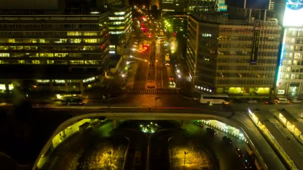 Noc Končí Shinjuku Jeho Umístění Města Tokiu Čas Zanikla Fotoaparát — Stock video