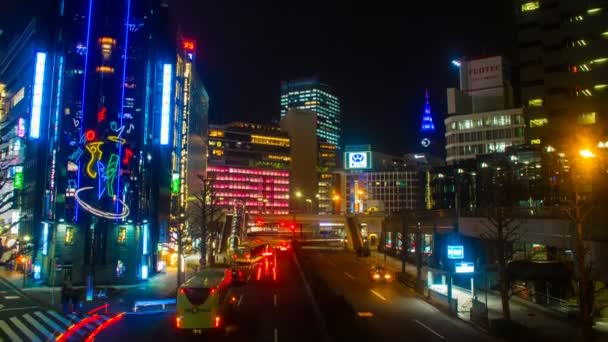 Night Lapse Shinjuku Its City Location Tokyo Time Lapse Camera — Stock Video