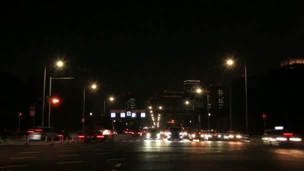 Imperial Palace Intersection Yurakucho Time Lapse Its City Location Tokyo — Stock Video