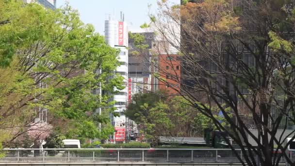 Street Karaoke Building Middle Shot West Shinjuku Its City Location — Stock Video