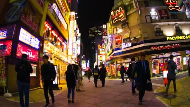 Rozlišení Noc Končí Shinjuku Jeho Umístění Města Tokiu Čas Zanikla — Stock video
