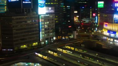 4 k çözünürlüklü gece sukut Shinjuku adlı / onun Tokyo şehir konum. 4k ve zaman atlamalı. fotoğraf makinesi: Canon Eos 5d