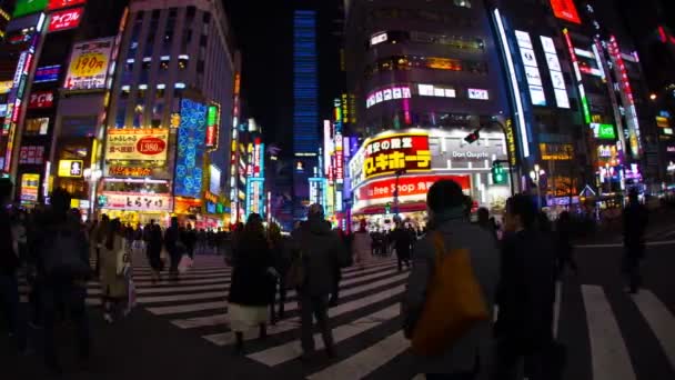 新宿で 解像度の夜経過 その東京市内に位置します 時間経過 カメラ キヤノン Eos — ストック動画