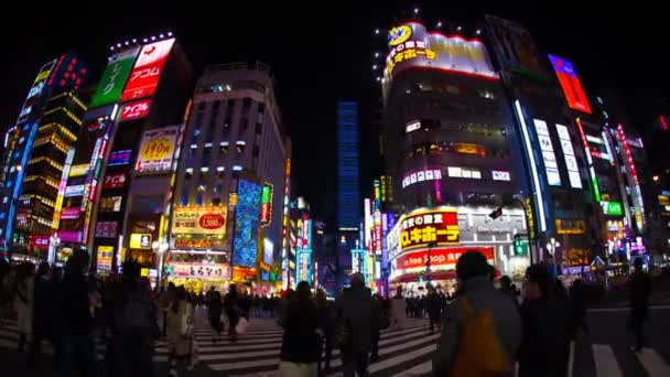 Resolución Lapso Nocturno Shinjuku Una Ubicación Ciudad Tokio Time Lapse — Vídeos de Stock