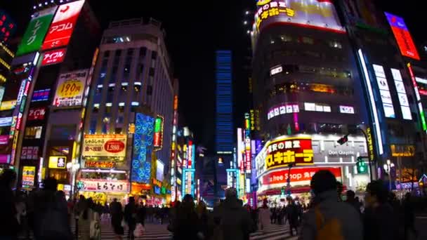 新宿で 解像度の夜経過 その東京市内に位置します 時間経過 カメラ キヤノン Eos — ストック動画