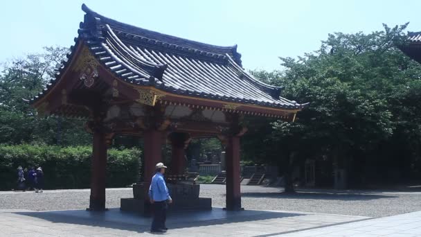 東京の池上に池上本門寺本堂 その東京で伝統的な場所 カメラ キヤノン Eos — ストック動画
