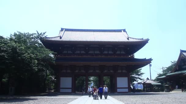 Ikegami Honmonji Belangrijkste Tempel Ikegami Tokio Zijn Een Traditionele Locatie — Stockvideo