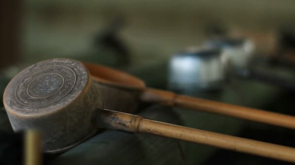 Chozuya Santuario Japonés Lugar Tradicional Tokio Cámara Canon Eos — Vídeo de stock