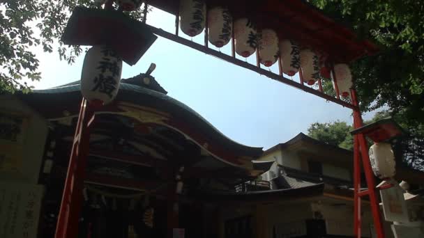Sanctuaire Japonais Tokyo Est Endroit Traditionnel Tokyo Appareil Photo Canon — Video