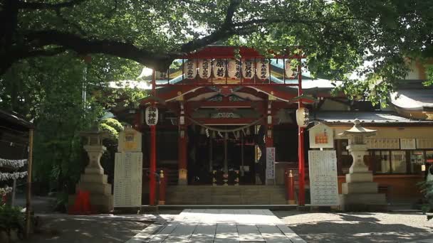 Santuario Giapponese Tokyo Una Posizione Tradizionale Tokyo Macchina Fotografica Canon — Video Stock