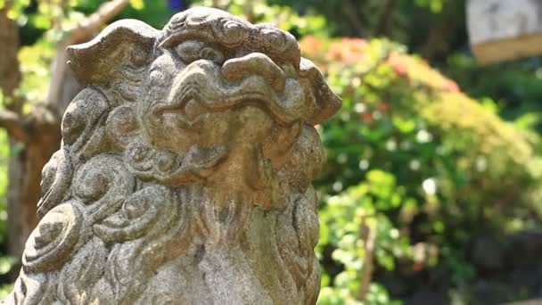 Estátua Anjo Guarda Santuário Shinagawa Tóquio Uma Localização Tradicional Tóquio — Vídeo de Stock