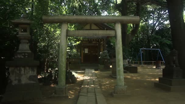 Torii Shinagawa Helgedom Tokyo Dess Traditionell Plats Tokyo Kamera Canon — Stockvideo