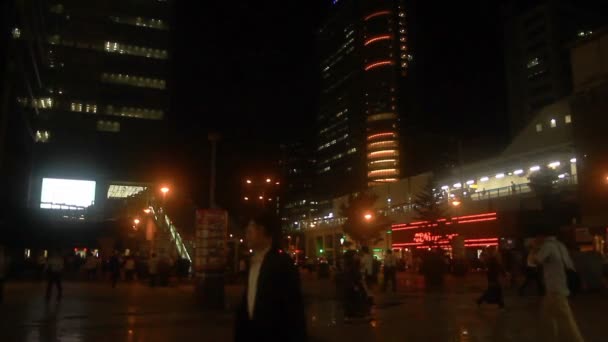 Akihabara Poblíž Elektrický Město Datum Noc Ver Jeho Umístění Města — Stock video