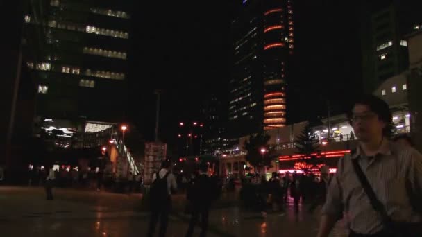 Akihabara Perto Data Cidade Elétrica Noite Ver Lapso Tempo Uma — Vídeo de Stock