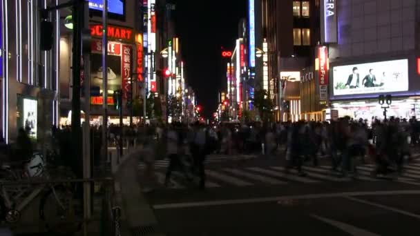 Время Истекло Синдзюку Токио Город Токио Временной Интервал Камера Canon — стоковое видео