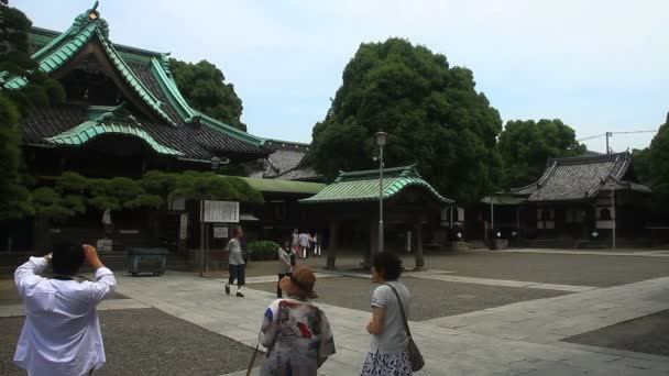 Daikeiji Templom Tokyo Hagyományos Környezetben Tokióban Fényképezőgép Canon Eos — Stock videók