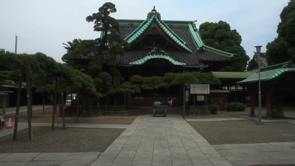 Daikeiji Templom Tokyo Hagyományos Környezetben Tokióban Fényképezőgép Canon Eos — Stock videók