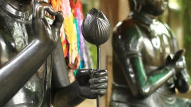 Heykel Bosatsu Tokyo Japon Tapınağı'nda / onun Tokyo geleneksel bir konumda. fotoğraf makinesi: Canon Eos 7d