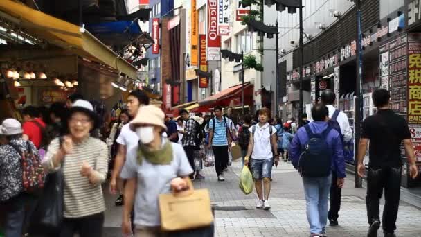 Calle Taishakutensando Tokio Una Ubicación Tradicional Tokio Cámara Canon Eos — Vídeos de Stock