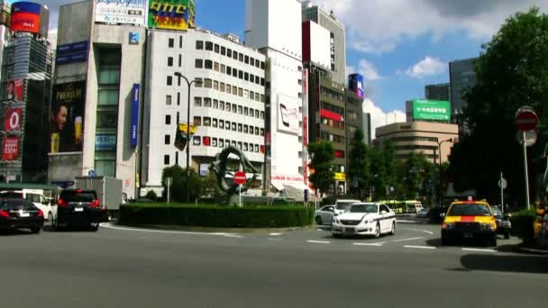 Před Nádražím Ikebukuro Široký Záběr Časová Prodleva Jeho Umístění Města — Stock video