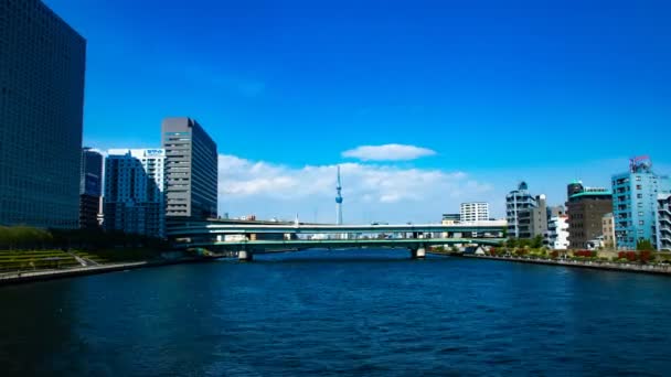 Time Lapse Eitai Bridge South Side Tokyo Its City Location — Stock Video