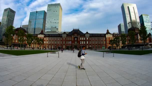 Ootemachi Tokyo Japan April 2018 Ist Eine Stadt Tokio Zeitraffer — Stockvideo