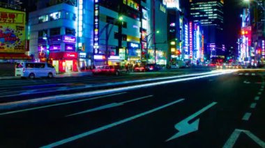 Ueno, Tokyo/Japonya - 10th Nisan 2018: Onun Tokyo şehir konum. Geceleri zaman atlamalı. fotoğraf makinesi: Canon Eos 5d mark4