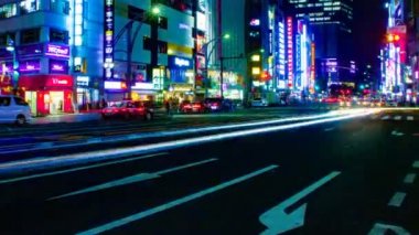 Ueno, Tokyo/Japonya - 10th Nisan 2018: Onun Tokyo şehir konum. Geceleri zaman atlamalı. fotoğraf makinesi: Canon Eos 5d mark4