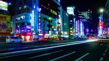 Ueno, Tokyo/Japonya - 10th Nisan 2018: Onun Tokyo şehir konum. Geceleri zaman atlamalı. fotoğraf makinesi: Canon Eos 5d mark4