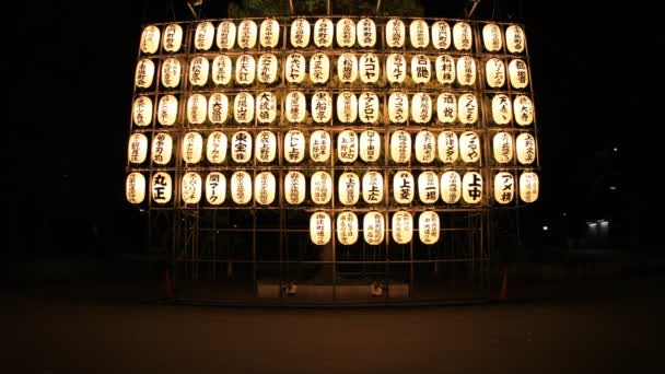 2018年4月10日 它在东京的传统位置 这是日本灯笼 摄像头 Eos Mark4 — 图库视频影像